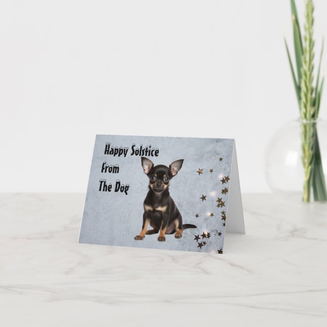 Holiday Greeting Card from The Dog (Front)