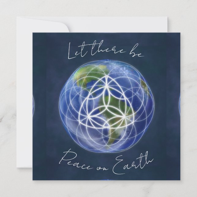 Holiday Greeting Card, "Let There Be Peace" Card (Front)