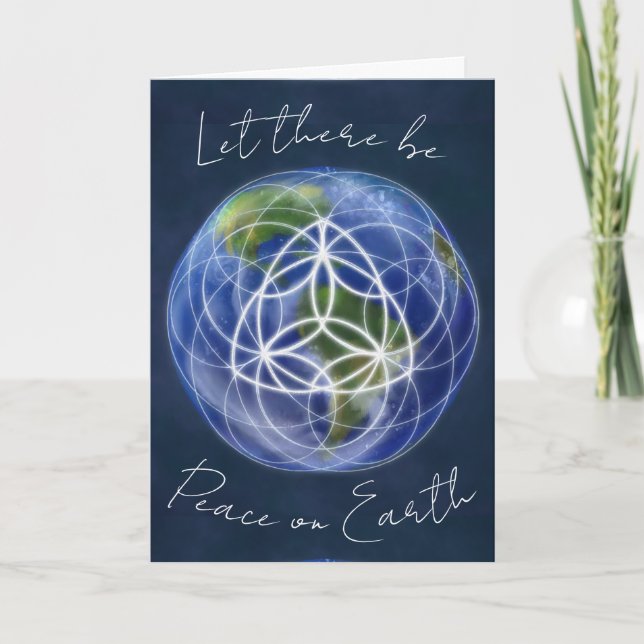 Holiday Greeting Card, "Let There Be Peace" Card (Front)