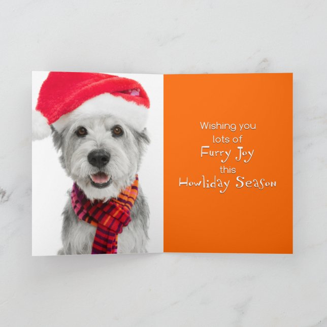 Holiday Greeting Card-Scrappy Jackson Spade Card (Inside)