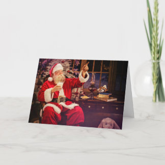 Holiday Greeting Card with Santa Claus