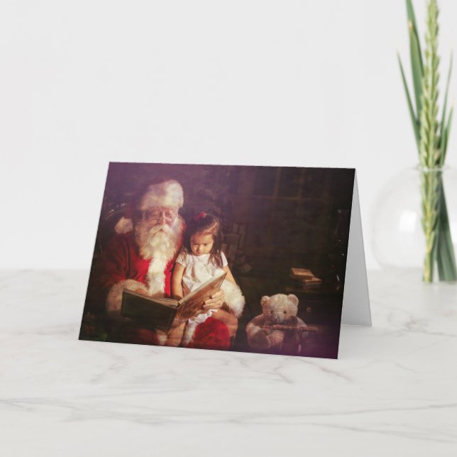 Holiday Greeting Card with Santa Claus (Front)