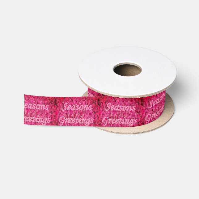 Holiday Greeting Satin Ribbon (Spool)