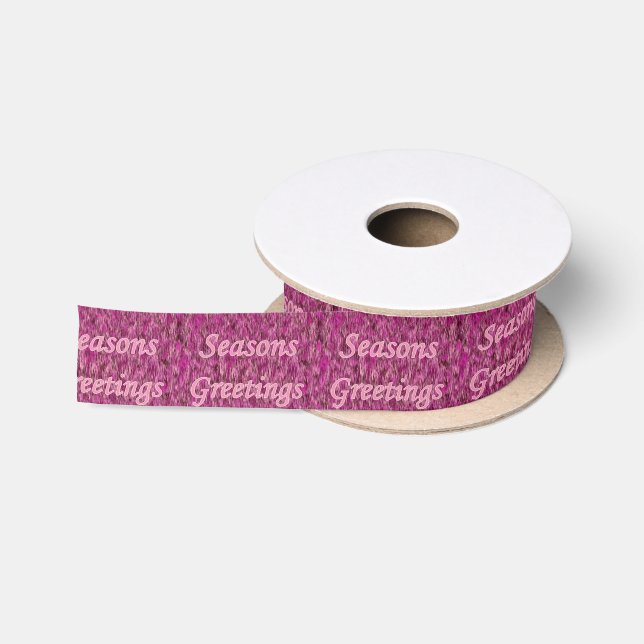 Holiday Greeting Satin Ribbon (Spool)