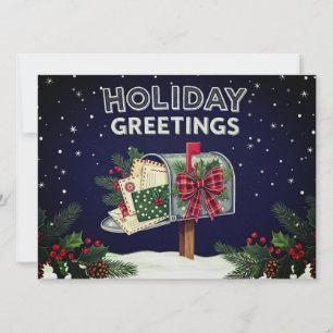Holiday greetings Christmas holiday greetings card