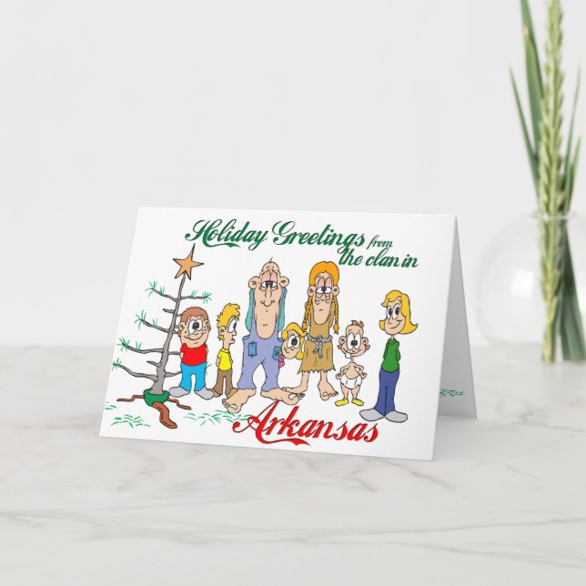 Holiday Greetings from Arkansas Card (Front)