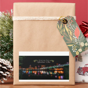 Holiday Greetings from Cleveland Rectangular Sticker