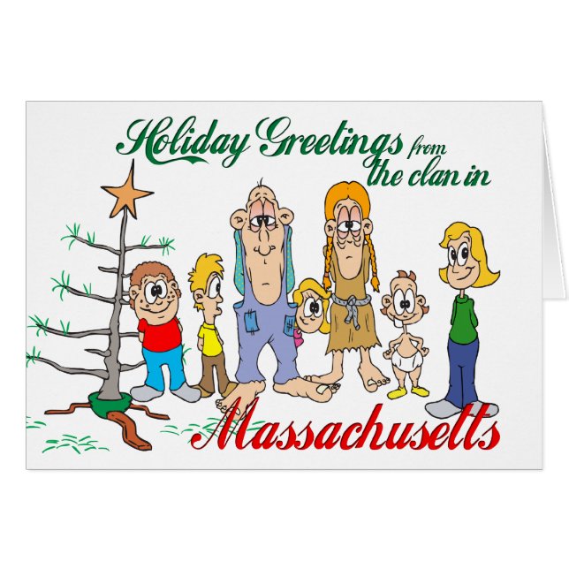 Holiday Greetings from Massachusetts (Front Horizontal)