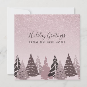 Holiday Greetings from My New Home Moving Announcement