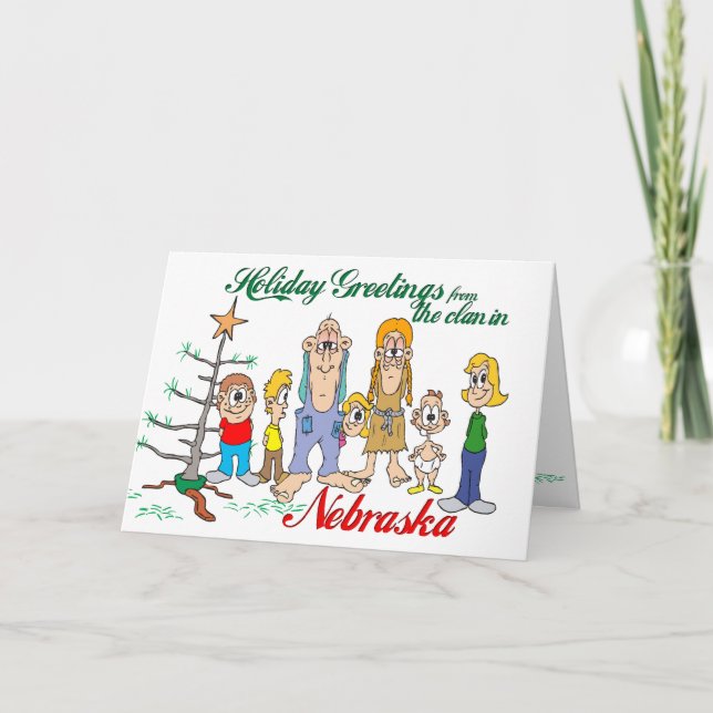 Holiday Greetings from Nebraska Card (Front)