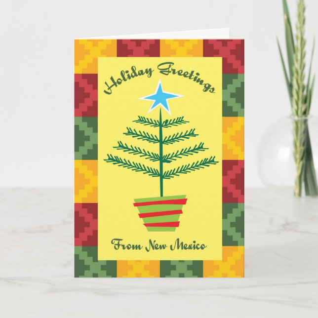 Holiday Greetings From New Mexico Card (Front)