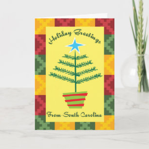 Holiday Greetings From South Carolina Card
