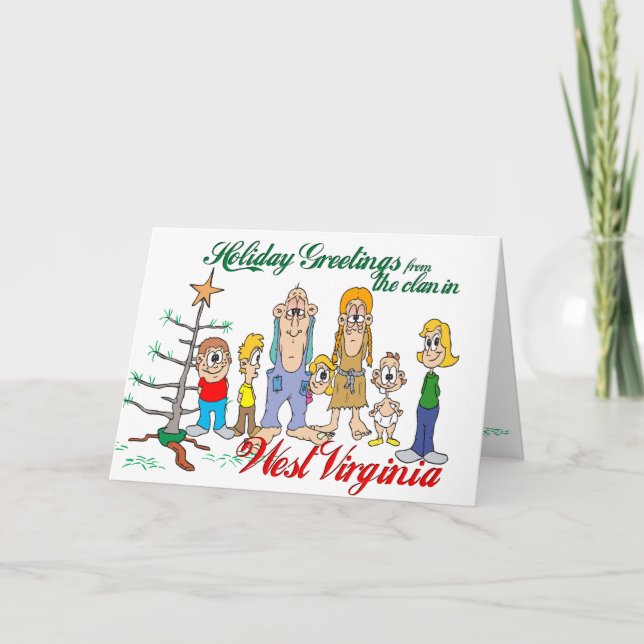 Holiday Greetings from West Virginia Card (Front)