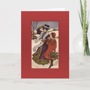 Holiday Greetings-Mother and Daughter Card