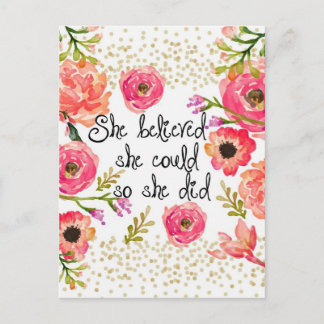 holiday greetings postcard