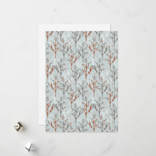 Holiday Greetings Trees Forest Card
