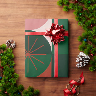 🎁 Holiday Grid Pattern Wrap For Christmas Present Wrapping Paper