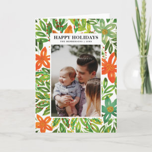 Holiday & Hand Painted Flowers Greeting Cards