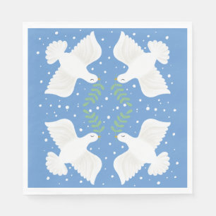Holiday Hanukkah Peace Dove Napkins