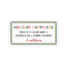 Holiday Happiness Sticker