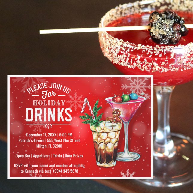 Holiday Happy Hour Invitation (Creator Uploaded)