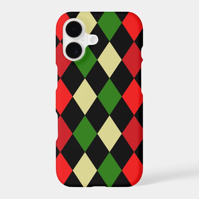 Holiday Harlequin Geometric Pattern (Back)