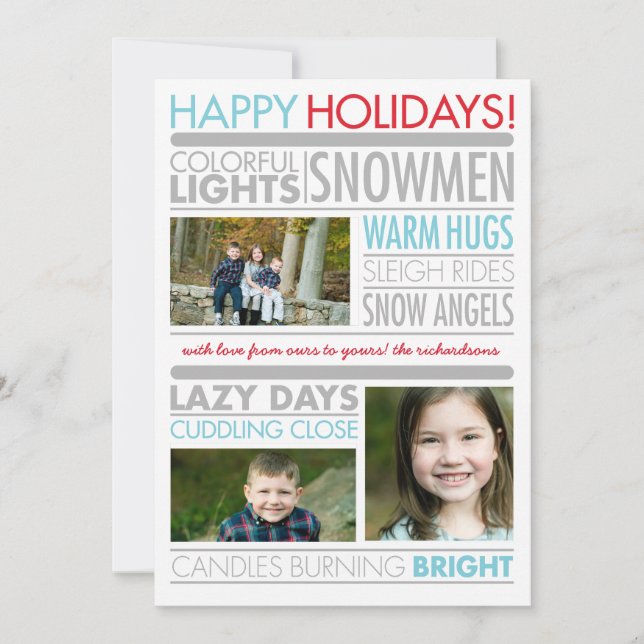 Holiday Headlines Card (Front)