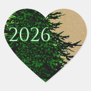 HOLIDAY HEART STICKER