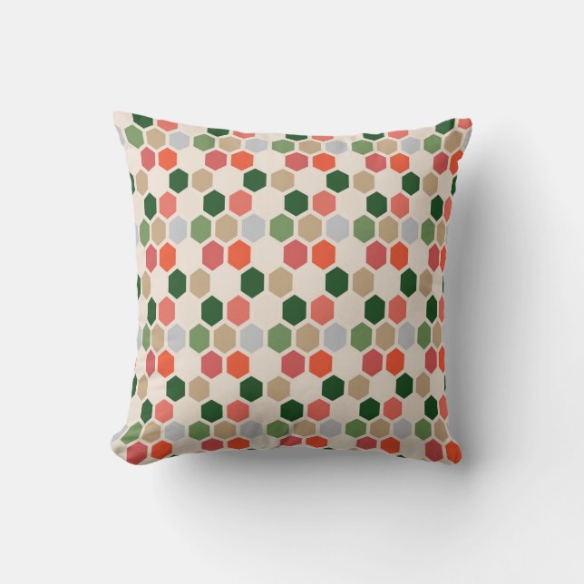 Holiday Hexagonal Pattern Cushion (Front)