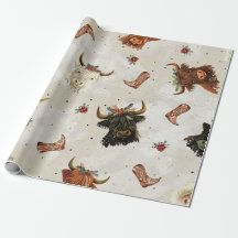 Holiday Highland Cows - Wrapping