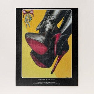 'Holiday Hijinks, the Taste was Sour' Painting on  Jigsaw Puzzle