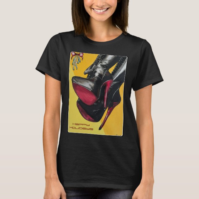 'Holiday Hijinks, the Taste was Sour' Painting on  T-Shirt (Front)