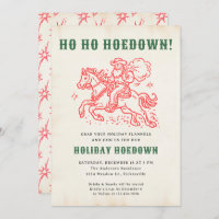 Holiday Hoedown Retro Fun Christmas Santa Holiday