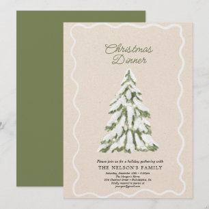Holiday Holly Christmas Party  Card