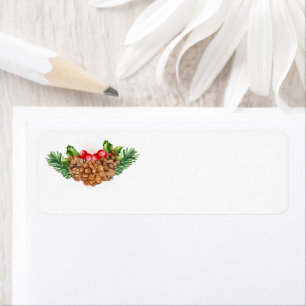 Holiday Holly Return Address Labels