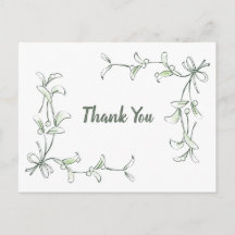 Holiday Holly Thank You Cards