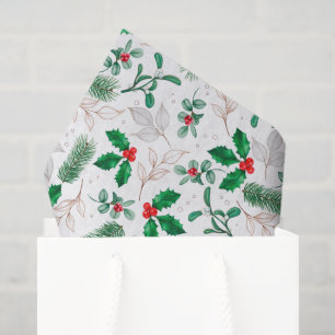 Holiday Holly Tissue Paper Tissue Paper