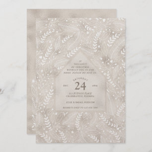 Holiday Home Champagne Shimmer Christmas Party Invitation