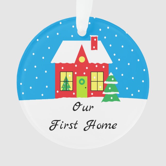 "Holiday Home" Christmas Ornament (Front)
