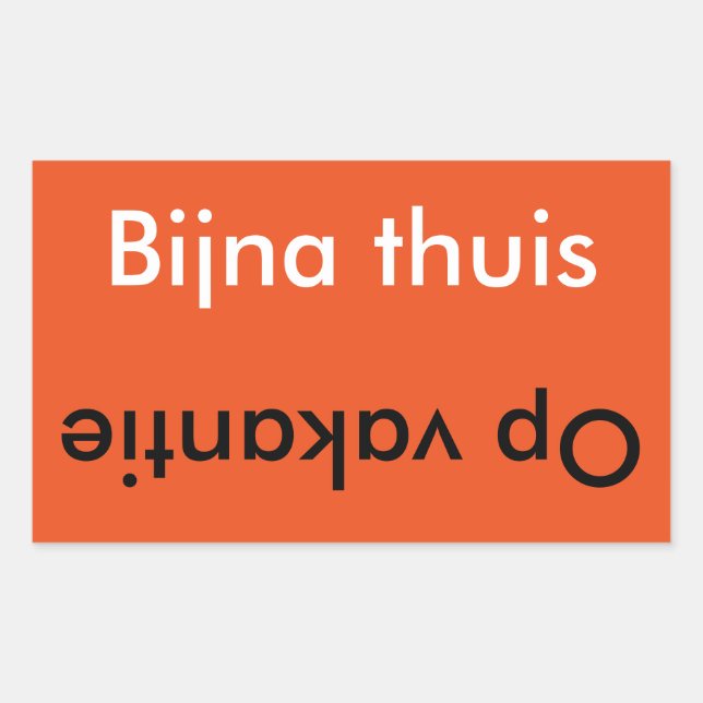 Holiday/Home Koffer sticker (Front)