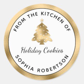 Holiday Homemade Gold From the Kitchen of Classic Round Sticker