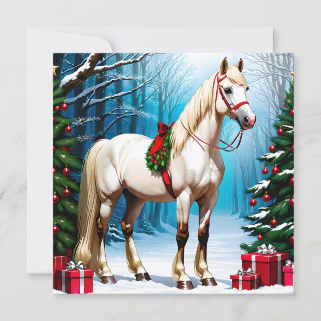 Holiday Horse Christmas Card (Front)
