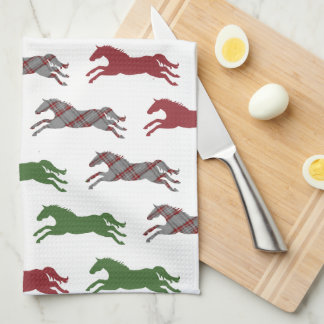 Holiday Horse Foal with Blanket Christmas Tea Towel