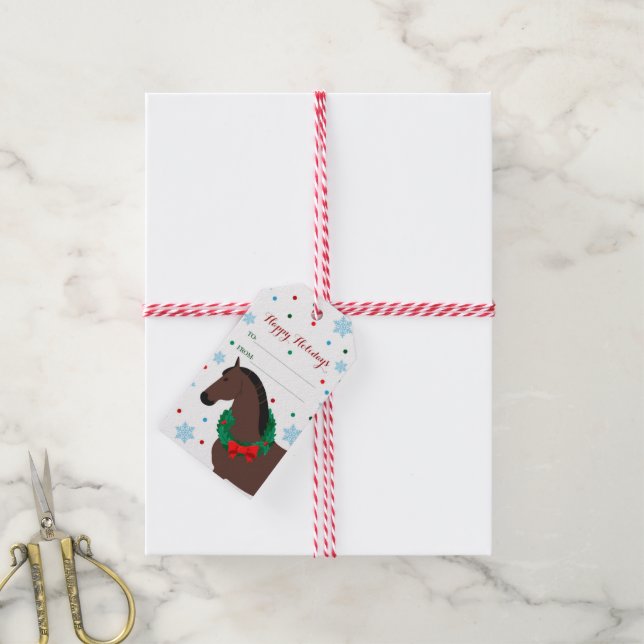 Holiday Horse Gift Tags (With Twine)