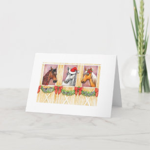 holiday horses card