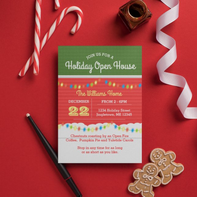 Holiday House Facade Open House Invitation (Creator Uploaded)