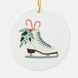 Holiday Ice Skate Ceramic Tree Decoration