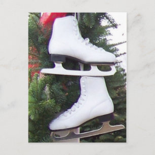 Holiday Ice Skates Postcard