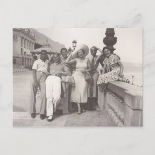 Holiday in Cannes, France 1930s Postcard