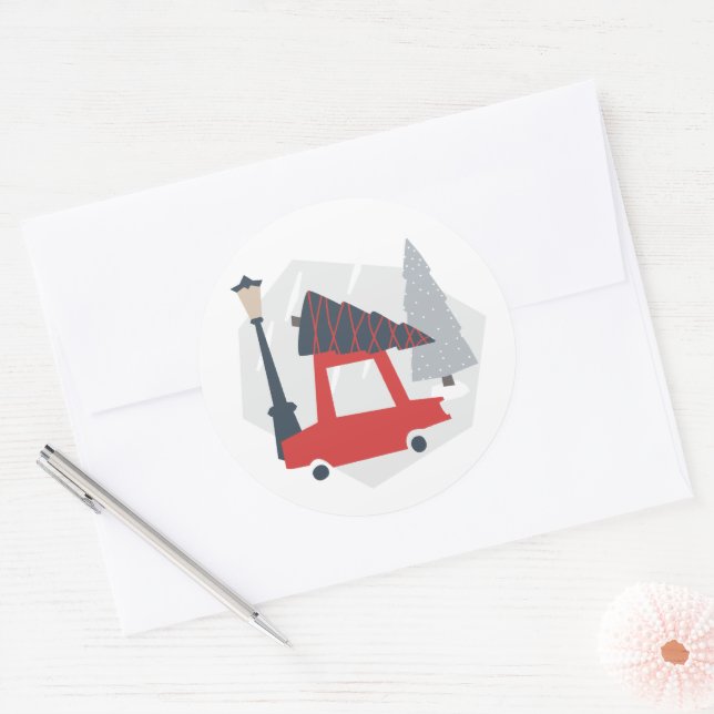 Holiday in the City Christmas Holiday Sticker (Envelope)